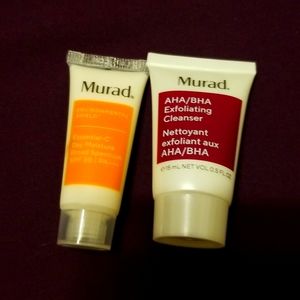 Travel/sample size murad aha/bha cleanser and sunscreen